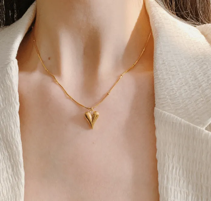 Heart%20Pendant%20Necklace%20For%20Women%20Metal%20Jewelry%20Simple%20Chain%20Choker%20Party%20Gift%20-%20Image%206