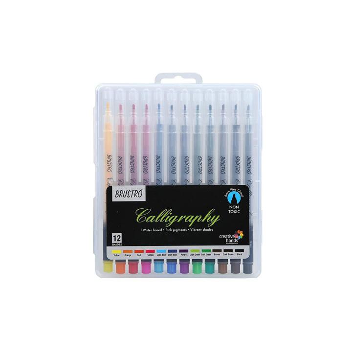 Brustro Calligraphy Pen Set of 12 Colour