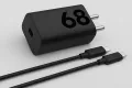 Motorola Turbo Power GaN Fast Charging 68W Type-C EU Adapter with Type-C Cable- Motorola 68W Gan Turbo Power Fast C-Type Charger for Motorola Edge 60 Pro/Edge 60 Fusion/Edge 50 Fusion/Edge 50 Ultra/50 Pro/Razr 50 Ultra/Moto G45/G54/Moto E40/Moto G35 & Sup. 