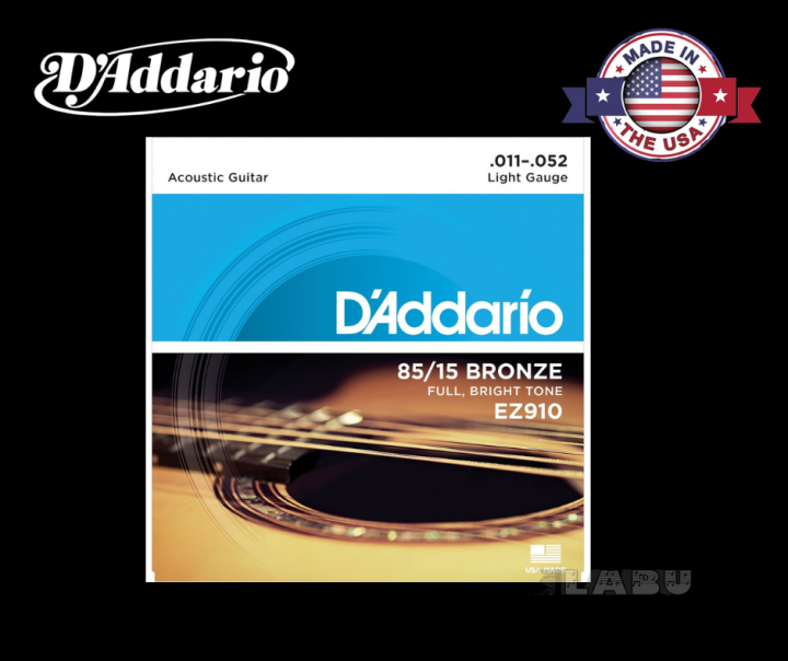D'Addario%20EZ910%2085/15%20Bronze%20Acoustic%20Guitar%20Strings,%2011-52%20Light%20-%20Image%202