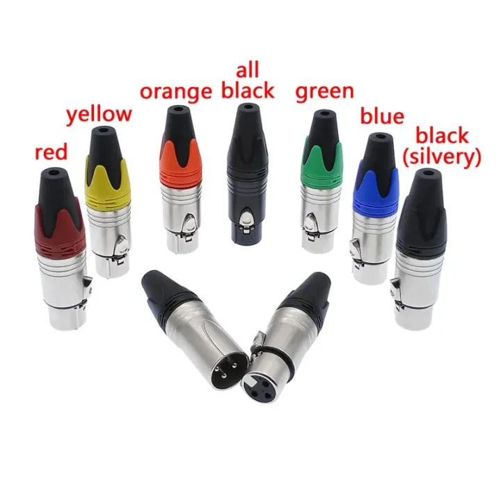 XLR%20connector%20audio%20microphone%20plug%203pin%20speaker%20connector%20male%20female%20color%20DIY%20mic%20connector%20-%20Image%202
