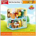 Xiaoluban Children's Block 1226 Garfield Home Combination Model Compatible with LEGO Creative Assembly Toys.