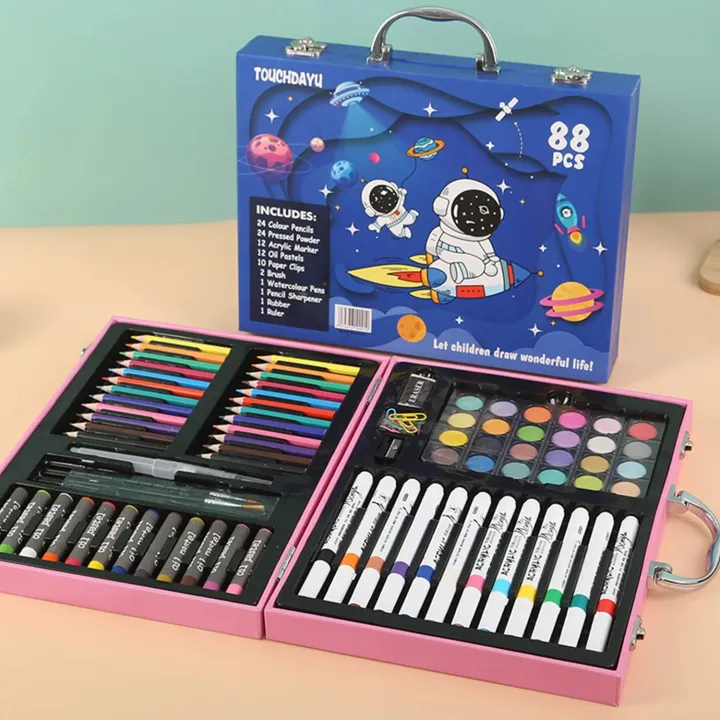Unicorn%20Space%20Kids%20Art%20Set%20%E2%80%93%20Coloring,%20Drawing%20&%20Painting%20Crayons%20Acrylic%20Color%20Gift%20Set%20%E2%80%93%2088%20Pcs%20-%20Image%204