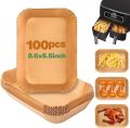 air fryer Microwave Oven Disposable Paper Liner -100pcs [ square]. 