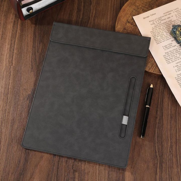 Document%20Holder%20PU%20File%20Folder%20a4%20with%20Pen%20Insert%20Paper%20Folder%20Waterproof%20Magnetic%20Writing%20Clipboard%20Business%20Meeting%20-%20Image%207