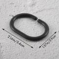 24 PCS Shower Curtain Rings Plastic Shower Curtain Hooks for Bathroom Shower Rod. 