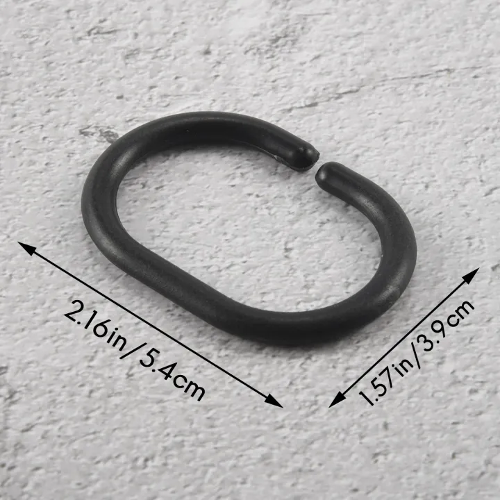 24%20PCS%20Shower%20Curtain%20Rings%20Plastic%20Shower%20Curtain%20Hooks%20-%20Image%202