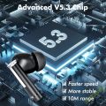 Wireless Earbuds Bluetooth Headphones 5.3 Bluetooth Earbuds with Noise Cancellation Mic LED Display 50H Battery IPX7 Waterproof. 