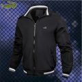 Men's Jacket Embroidery Men's new casual windbreaker Aviator jacket coat Men's spring and autumn outdoor waterproof slim jacket. 