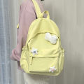 orean ersion of Insta dating soft girl schoolbag, campus bapa, Japanese arajuku ch antique style solid color bapa. 
