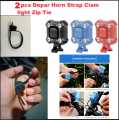 2pcs Dipper Horn Strap Clamp For Bicycle Dipper Light Zip Tie / Holder / Dipper Light Badhar Belt.