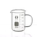 250ml Beaker with Handle Transparent Glass Pouring Spout Beaker Mug Scaled Measuring Cup Chemical Laboratory Equipment. 