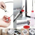 Metal Wire Sewer Cleaning Sticks Clog Remover Cleaning Tool Inch Pipe Dredging Household Tool for Sink. 