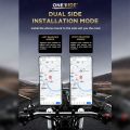 360° Rotatable Alloy Motorcycle Phone Holder Rearview Mirror Motor Phone Mount.