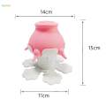 Pet Milk Bowl Pets Nursing Bottle Anti Choking 5 Nozzles Nursing Station Pink Folding Base. 