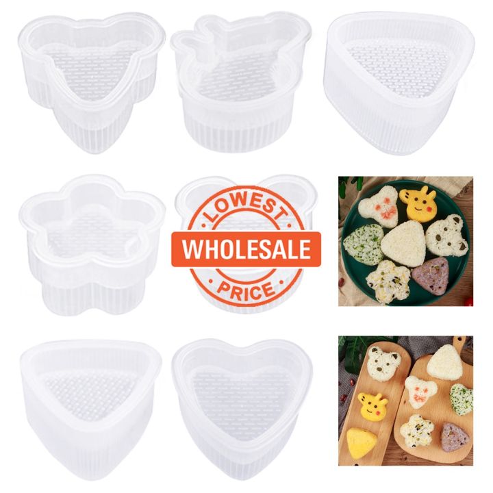 [ Wholesale Prices ] DIY Sushi Mold Onigiri Rice Ball Mold / Cute Animals Sushi Mold Set / Triangular Flower Heart Shape Sushi Maker Tools / Japanese Bento Accessories