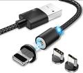 x-cable metal magnetic cable 360°.