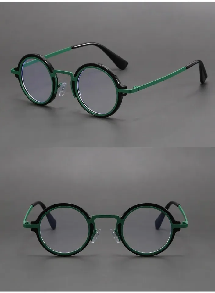 UVLAIK Metal Alloy Round Optical Glasses Frame Men Women Custom