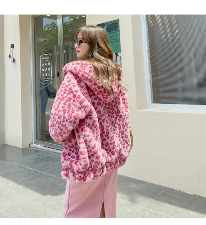 2Female%20Leopard%20Print%20Faux%20Fur%20Coat%20Loose%20Fashion%20Thickened%20Plush%20Hooded%20Jacket%20Women's%20Winter%20Coats%20Factory%20Direct%20Sales%20-%20Image%202