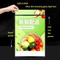 A3 led light advertising box menu led display light box 0.9CM Super Thin Board Exchangable Inner Poster Easily HD Magic Tool. 