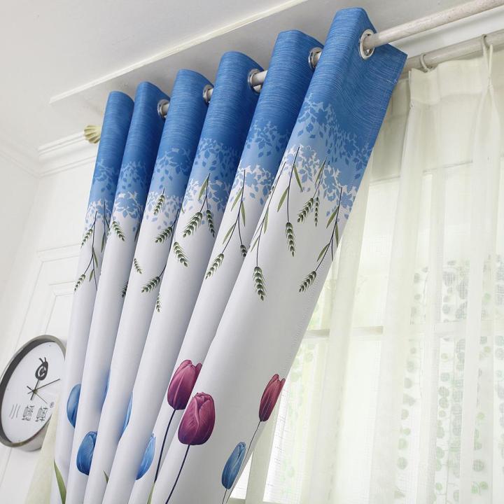 Tulips%20Print%20Blackout%20Window%20Curtain%20Punching%20Purdah%20Shading%20Screen%20Drape%20-%20Image%206