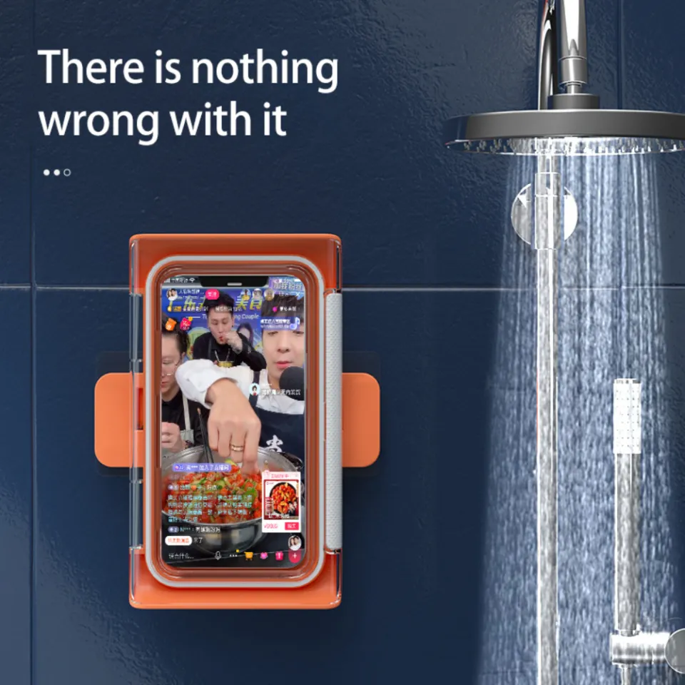 Pieces Waterproof Wall Mount Shower Phone Holder Bathroom Phone
