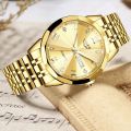LIGE Ladies Wristwatch Luxury Waterproof Luminous Date Gold Watch For Women Dress Stainless Steel Quartz Women's Watches+Box. 