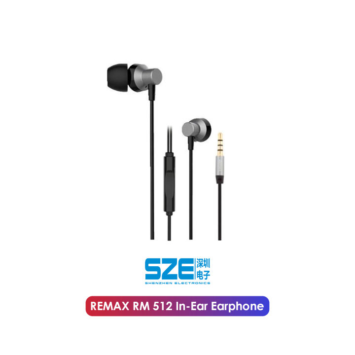 REMAX RM 512 High Performance Wired In Ear Earphone Stereo with Mic 3 ...