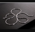 Stylish Men Stainless Steel Flat Snake Neck Chain.