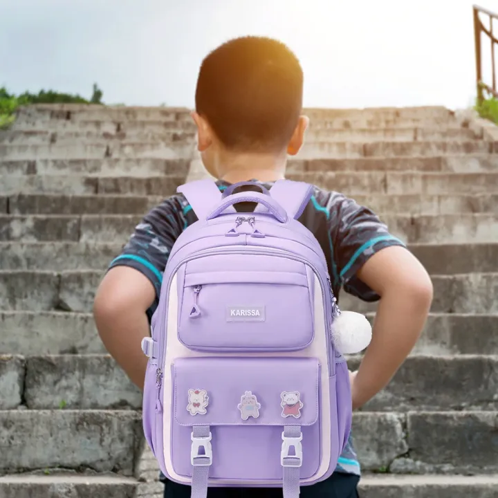 Kids%20Backpack%20Children%20School%20Bags%20Waterproof%20Primary%20Schoolbag%20Book%20Bag%20(purple)%20-%20Image%204
