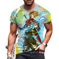 Y2K men's T-shirt high quality Dragon Ball clothing Vegeta Tops Hip Hop Goku Harajuku style super Saiya shirts 110-6xl 2024. 