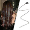 Girls Strand Crystal Extension Gift Women For Ponytails Bling Clips Accessories Decorative Chains Rhinestone Hair. 