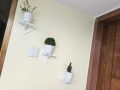 3 Pcs Self-Adhesive Wall Hanging Kite Flower Stand - Decorative Punch-Free Showpiece Holder for Home Decor. 