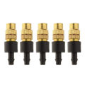 Migeet 5 pcs Adjustable Sprayer Brass Atomizing Nozzle, Drip Irrigation Sprinkler, Garden Cooling 4 / 7 capillary for Mini Drip Garden Watering Irrigation Spray. 