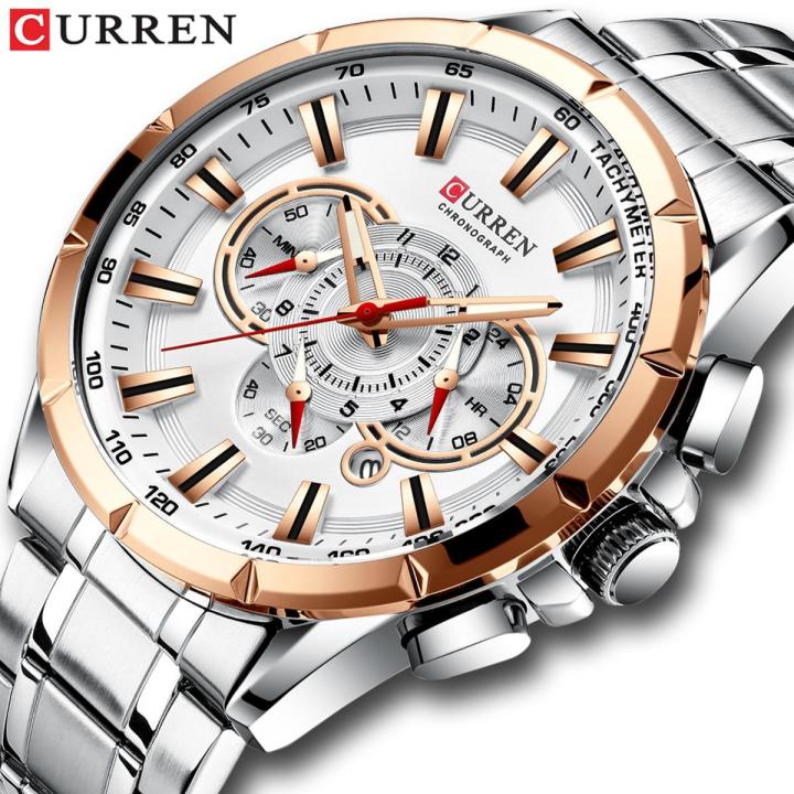 Men%20New%20CURREN%20Casual%20Sport%20Chronograph%20Men's%20Watch%20Stainless%20Steel%20Band%20Wristwatch%20Big%20Dial%20Quartz%20Clock%20With%20Luminous%20Pointers%20-%20Image%202