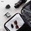 Hoco Universal Travel Plug Adapter AC5 Dual Port Rotating Charging -Black. 