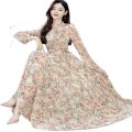 Stylish Party Long Gown Mike Floral Long Sleeve New Digital Print Maxi Dress One Piece Long Kurti.
