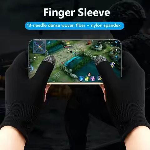 1%20Pair%20Breathable%20Game%20Controller%20Sweatproof%20Finger%20Sleeve%20Thumb%20Gloves%20for%20Mobile%20Gaming%20-%20Image%203