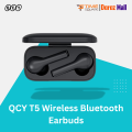 QCY T5 TWS Bluetooth 5.0 Earphones with Mic Binaural In-ear Low-latency 65ms Game Mode Touch Control 4.3g Stereo Earbuds for Android / iOS - Black. 