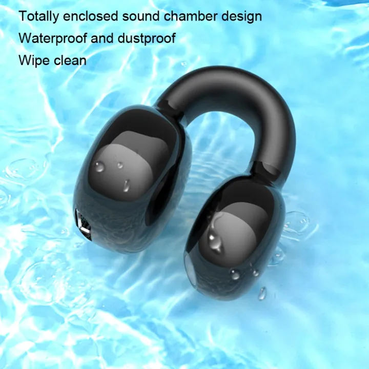 Clip%20Ear%20Stereo%20External%20Sound%20Without%20Hurting%20Ear%20Business%20Sports%20Model%20Bluetooth%20Earphones%20YX03%20(Black)%20-%20Image%204