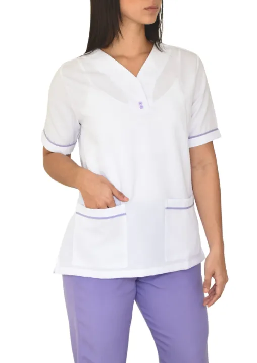 Women%E2%80%99s%20Cotton%20Workwear%20Scrub%20Set%20with%20V-Neck%20Design%20Healthcare%20-%20Image%202
