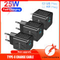 LIGHTINGQUEEN USB+PD 25W support super fast charging mobile phone charger adater support high-speed flash charging head. 