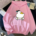 Anime Hololive Skater Shuba Duck Hoodies Cute Cartoon Streetwear Funny Women Spring/Autumn Sweatshirt Kawaii Hoodie Sudaderas. 