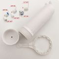 RO Membrane Housing 3012 for 3012-400 gpd/3012-600gpd Reverse Osmosis With 5M 1/4\"OD CCK Parts Tube/Pipe And All Fittings. 