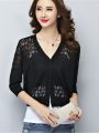 Autumn Summer Cardigan Women Lace Hollow Out Shawl Teenager Girls Knitted Sweater Female Cardigans Women Thin Coat Ladies Tops. 