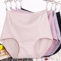 3Pcs/set Big Size XL~6XL High Waist Cotton Briefs Women's Lingerie Solid Panties Striped Underpants Breathable Underwear 4622.