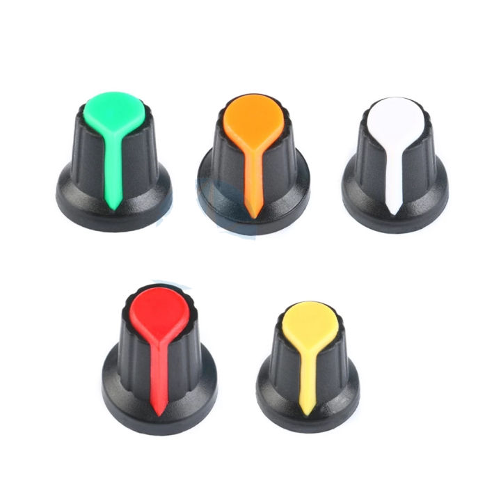5Pcs%20WH148%20Potentiometer%20Knob%20Cap%20AG2%20Plastic%20Knob%20For%20Diameter%206mm%20Plum%20Handle%20-%20Image%203