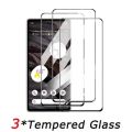Lenuo 3 Pcs for Google Pixel 8 Pro Screen Protector Full Glue Tempered Glass Film. 