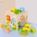 Shape Sorter Toy, Montessori Geometry Learning Intelligence Box, for Kids Toddlers.