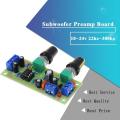 High-precision Single supply low pass filter board subwoofer preamp board 2.1 channel DC 10-24v 22hz-300hz. 